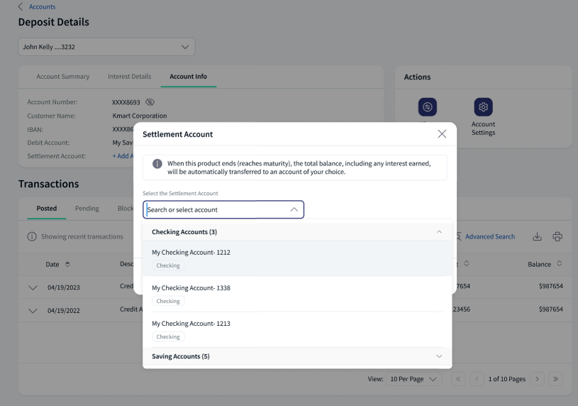 Account Selection